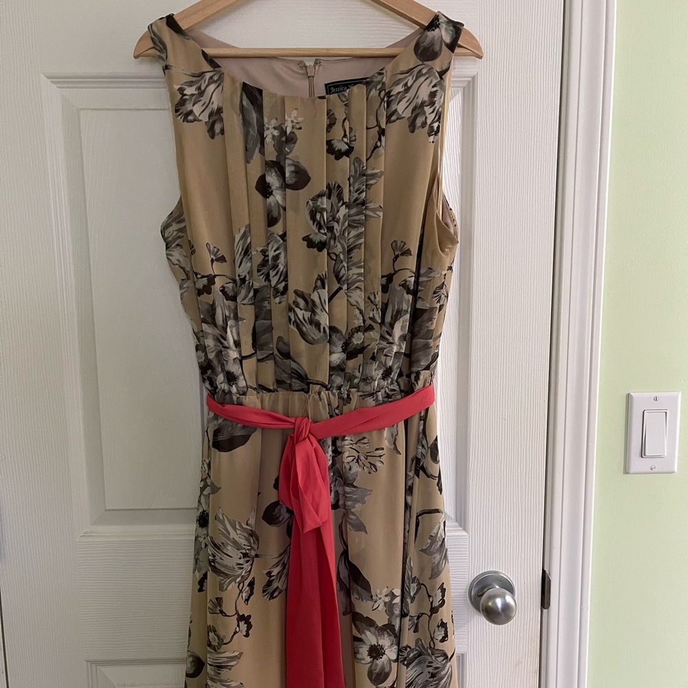 Plus size Midi length cocktail dress.